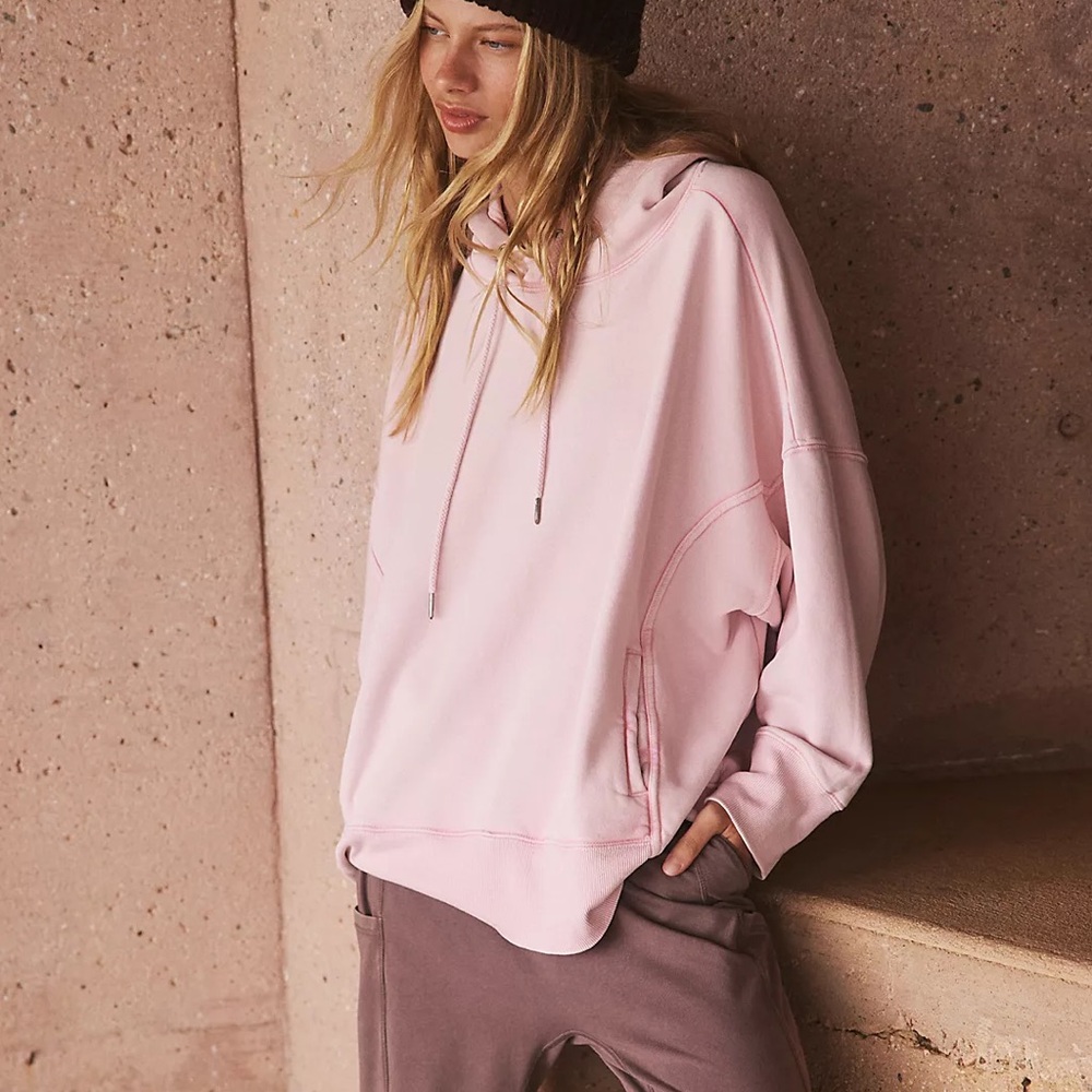 FP Movement by Free People Oversized Pink Hoodie